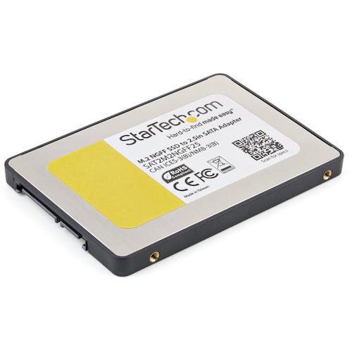 ＳｔａｒＴｅｃｈ　ＨＤＤコンバーター／Ｍ．２　ＳＳＤ　−　２．５インチ　ＳＡＴＡ／アダプタケース／ＮＧＦＦ　SAT2M2NGFF25　1 箱