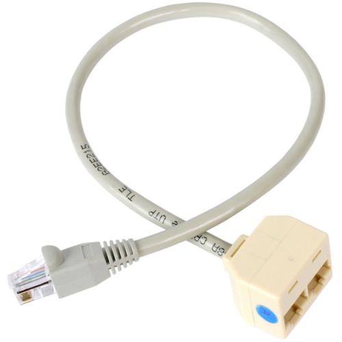 ＳｔａｒＴｅｃｈ　ＬＡＮケーブル分岐用アダプター／２分岐／ＲＪ４５モジュラー分岐スプリッタ　RJ45SPLITTER　1 袋