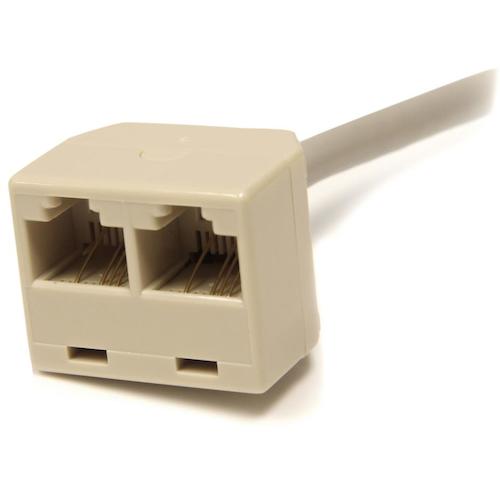 ＳｔａｒＴｅｃｈ　ＬＡＮケーブル分岐用アダプター／２分岐／ＲＪ４５モジュラー分岐スプリッタ　RJ45SPLITTER　1 袋