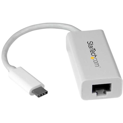 StarTech LAN 어댑터/USB-C/1x RJ45/10/100/1000 Mbps/화이트 US1GC30W 1봉