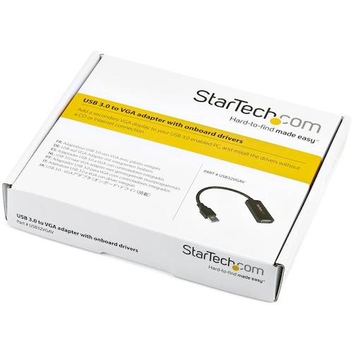 ＳｔａｒＴｅｃｈ　ディスプレイアダプター／ＵＳＢ−Ａ　−　ＶＧＡ／ＵＳＢ　３．０／Ｗｉｎ　＆　Ｌｉｎｕｘ対応　USB32VGAV　1 袋