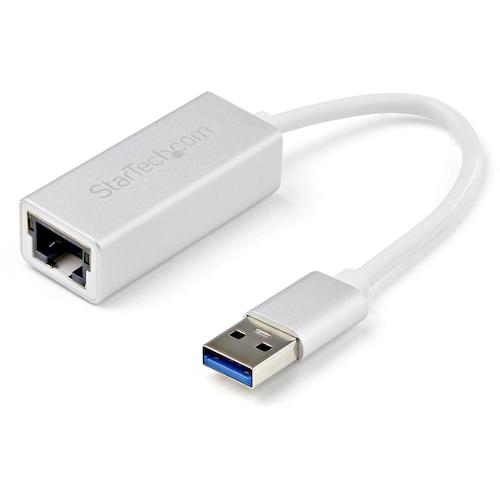 ＳｔａｒＴｅｃｈ　ＬＡＮアダプター／ＵＳＢ　３．０／１ｘ　ＲＪ４５／１０／１００／１０００　Ｍｂｐｓ／シルバー　USB31000SA　1 箱