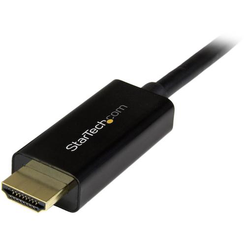 ＳｔａｒＴｅｃｈ　ディスプレイ変換ケーブル／ＤＰ　１．２　−　ＨＤＭＩ　１．４／５ｍ／４Ｋ３０Ｈｚ／ＢＫ　DP2HDMM5MB　1 袋