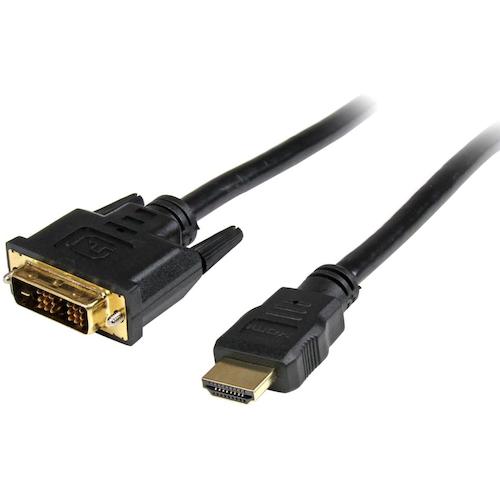 ＳｔａｒＴｅｃｈ　ディスプレイ変換ケーブル／ＨＤＭＩ　−　ＤＶＩ−Ｄ／１ｍ／ＨＤＭＩオス・ＤＶＩオス　HDDVIMM1M　1 袋