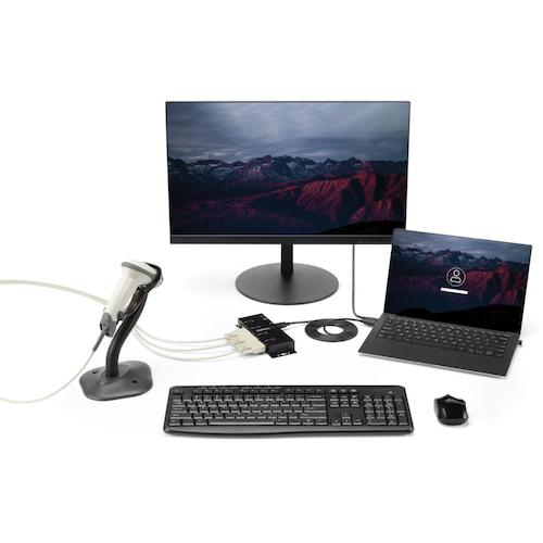 StarTech Serial Hub / USB-A - 4x RS232C / Industrial Metal Case / DIN Clip ICUSB2324I 1 Box