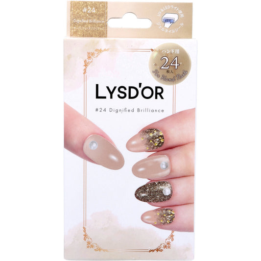 【アウトレット】LYSD'OR リスドール セミキュアジェルネイル ハンドネイル用 ディグニファイド ブリリアンス 24枚入 1 個