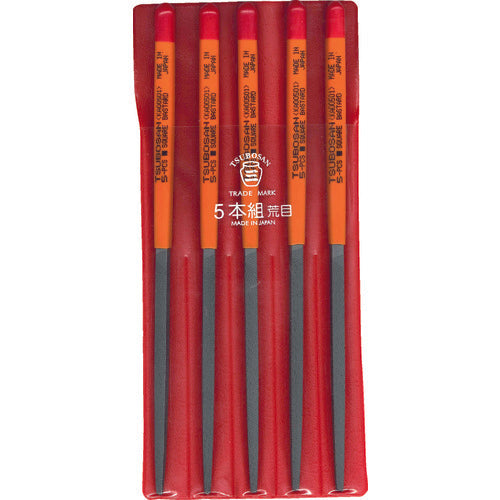 Tsubosan File Set of 5, Corner, Coarse, KA005-01 1 S