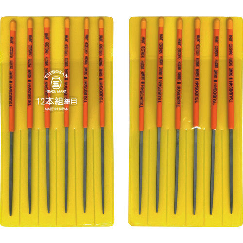 ツボサン　組ヤスリ　１２本組　角　細目　KA012-03　1 Ｓ