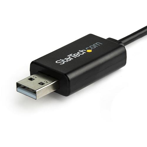 ＳｔａｒＴｅｃｈ　Ｃｉｓｃｏコンソールロールオーバーケーブル／ＵＳＢ−Ａ　−　ＲＪ４５　（Ｍ−Ｍ）／１．８ｍ　ICUSBROLLOVR　1 箱