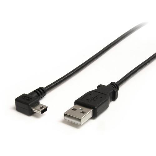 StarTech USB cable / A - Mini-B / 91cm / USB 2.0 / Right L type / Male-male / BK USB2HABM3RA 1 bag