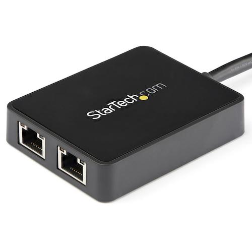 ＳｔａｒＴｅｃｈ　ＬＡＮアダプター／ＵＳＢ　３．０／２ｘ　ＲＪ４５／１０／１００／１０００　Ｍｂｐｓ／ブラック　USB32000SPT　1 箱