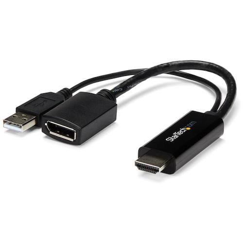 StarTech Display Adapter / HDMI - DP / 4K30Hz / USB Power / BK HD2DP 1 bag