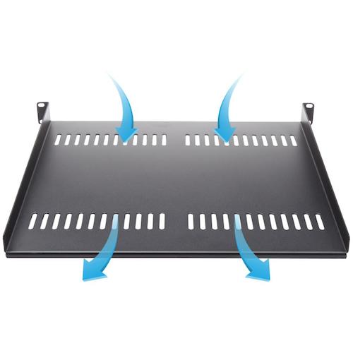 StarTech Server Rack Shelf / 1U / 19 inches / Depth 41 cm / With heat dissipation slits CABSHELF116V 1 box