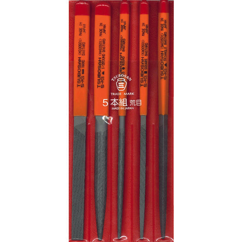 Tsubosan File Set of 5 Coarse ST005-01 1 S