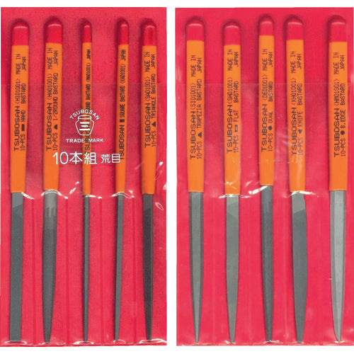 Tsubosan File Set 10-piece set Coarse ST010-01 1 S