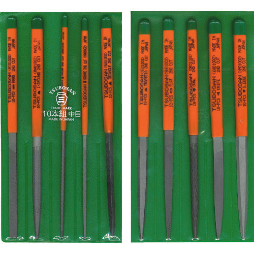 Tsubosan File Set 10-piece set Medium ST010-02 1 S