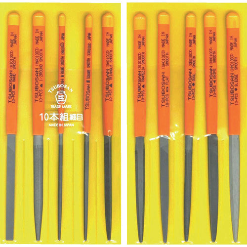 Tsubosan File Set, 10-piece set, fine ST010-03 1 S