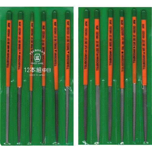 Tsubosan File Set 12-piece Medium ST012-02 1 S