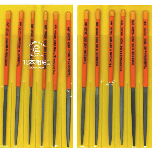 Tsubosan File Set, 12-piece set, fine ST012-03 1 S