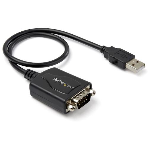 StarTech Serial Conversion Cable / USB-A - RS232C / 30cm / 230Kbps / Black ICUSB2321X 1 box