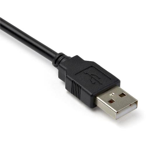 StarTech Serial Conversion Cable / USB-A - RS232C / 30cm / 230Kbps / Black ICUSB2321X 1 box