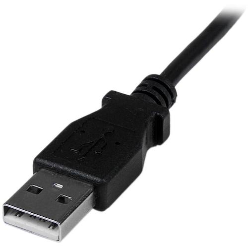 StarTech USB 케이블/A - Mini-B/1m/USB 2.0/하 L형/수/수/BK USBAMB2MD 1봉