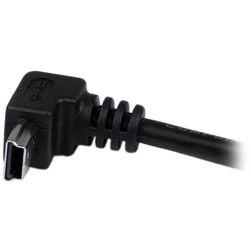 StarTech USB 케이블/A - Mini-B/1m/USB 2.0/하 L형/수/수/BK USBAMB2MD 1봉