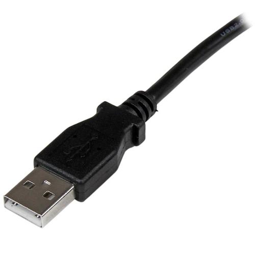 StarTech USB cable / A-B / 1m / USB 2.0 / 480Mbps / Right L-type / Male-Male / BK USBAB1MR 1 bag
