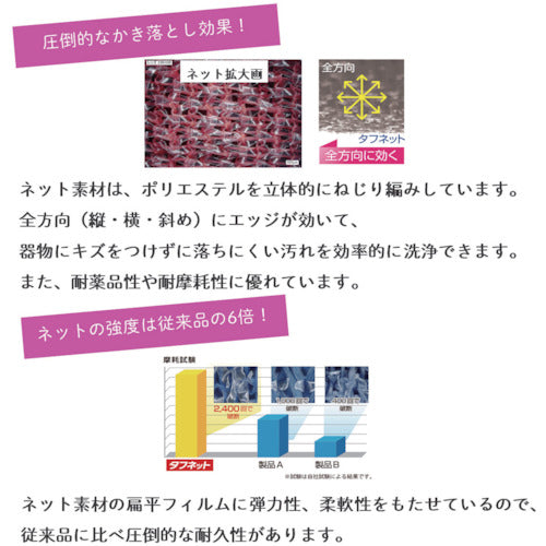 キクロン　スポンジ　キクロンプロ　タフネット　黄　510511　1 個