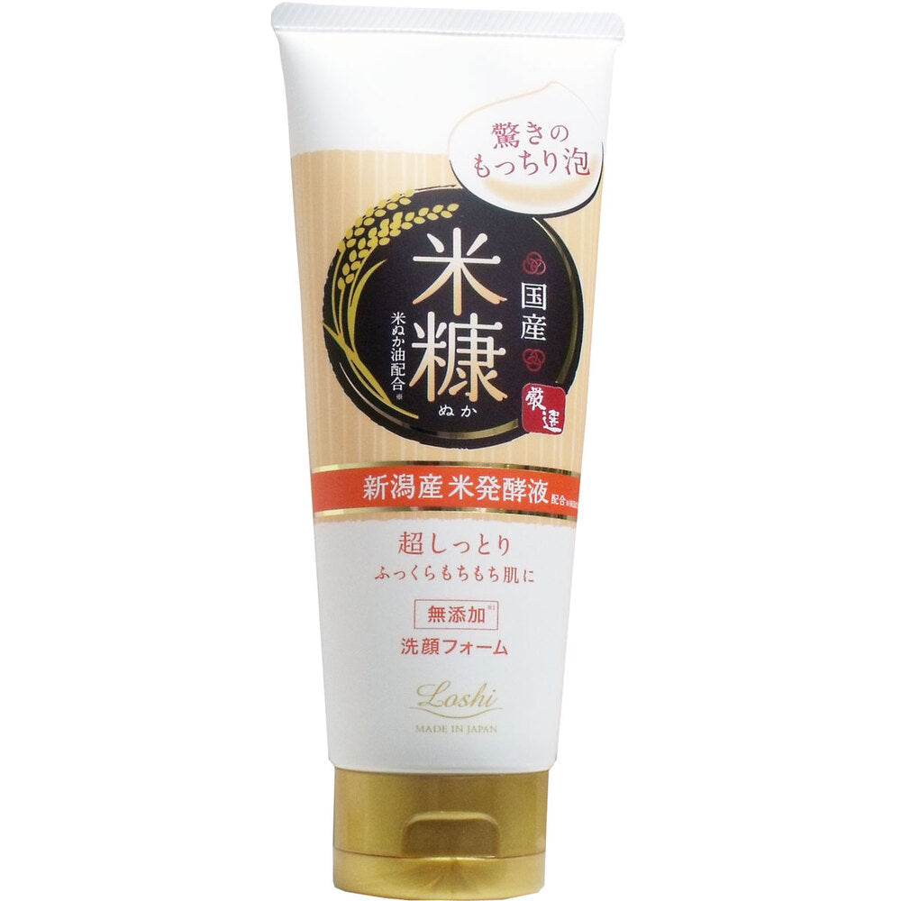 ロッシモイストエイド 国産ホイップ洗顔K 米ぬか油配合 120g 1 個