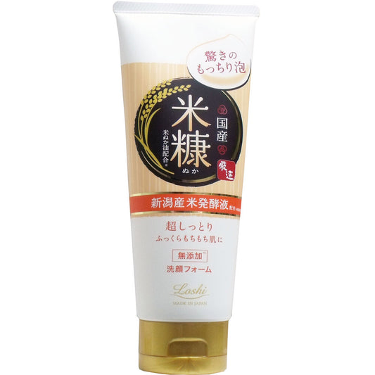 Rossi Moist Aid Domestic Whipped Face Wash K with Rice Bran Oil 120g 1 piece