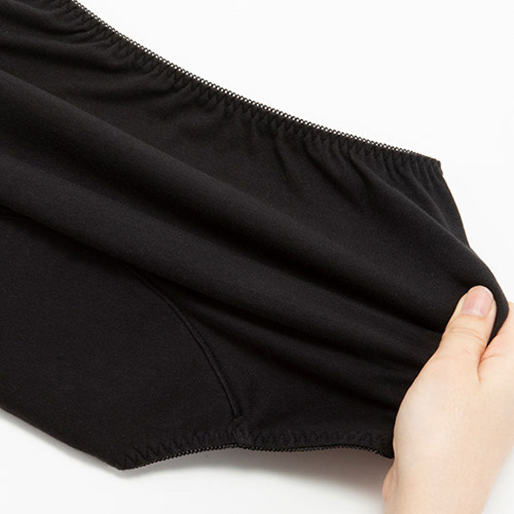 ピジョン 吸水できる産前産後コットンショーツ ブラック マタニティ用 Lサイズ 1枚入 1 個