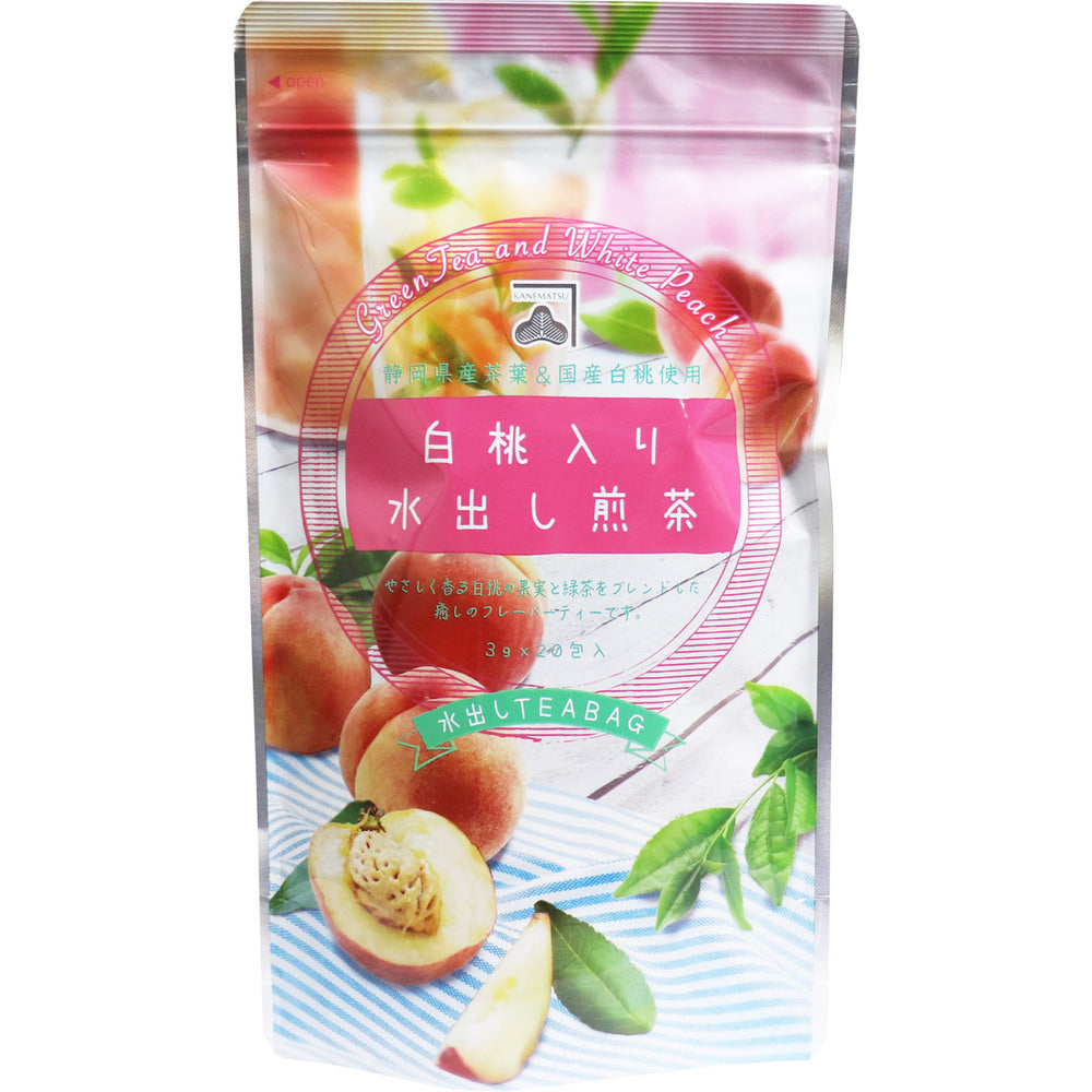 ※White peach cold-brewed sencha tea bag 3g x 20 bags 1 piece