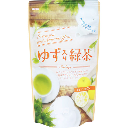 ※Yuzu Green Tea Tea Bag 3g x 20 bags x 1
