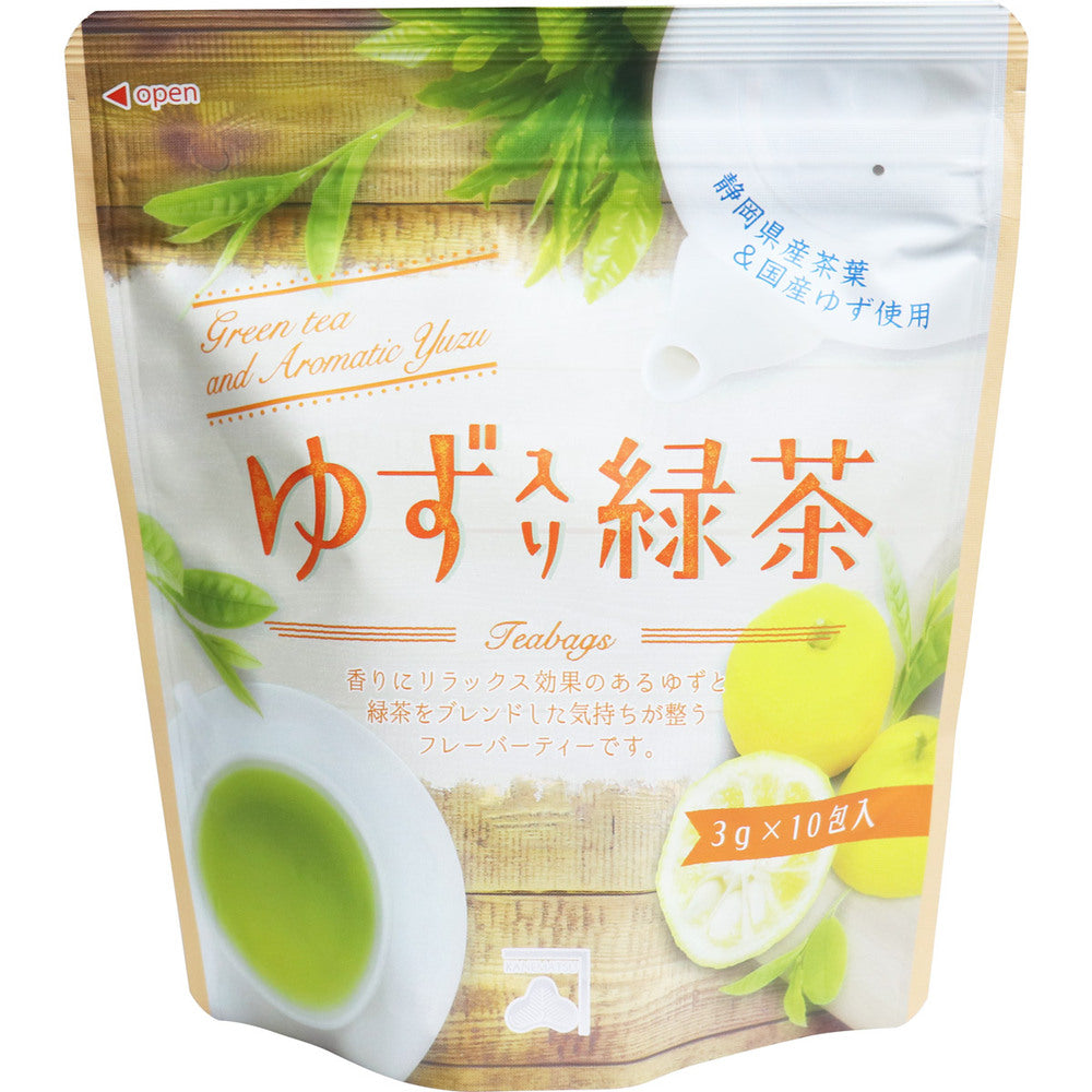 ※Yuzu Green Tea Tea Bag 3g x 10 bags x 1