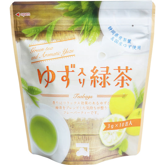 ※Yuzu Green Tea Tea Bag 3g x 10 bags x 1