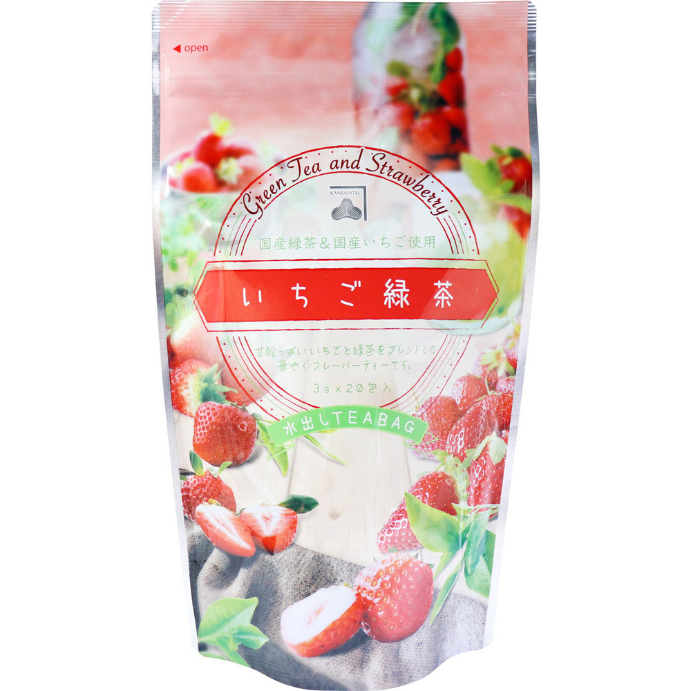 ※Strawberry green tea cold brew tea bag 3g x 20 bags 1 piece