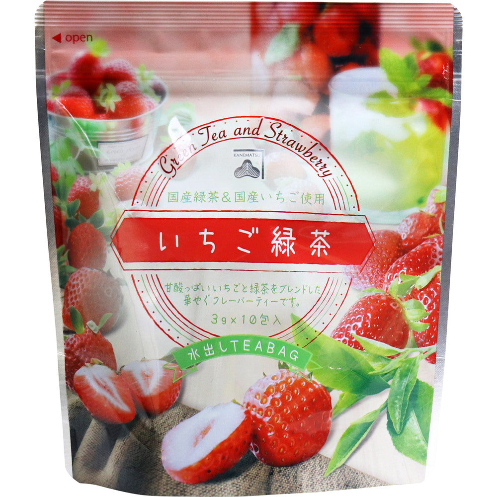 ※Strawberry green tea cold brew tea bag 3g x 10 bags 1 piece