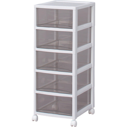 IRIS 221249 슈퍼 클리어 가슴 화이트/클리어 브라운 5단 타입 SCE-050-BR 1대