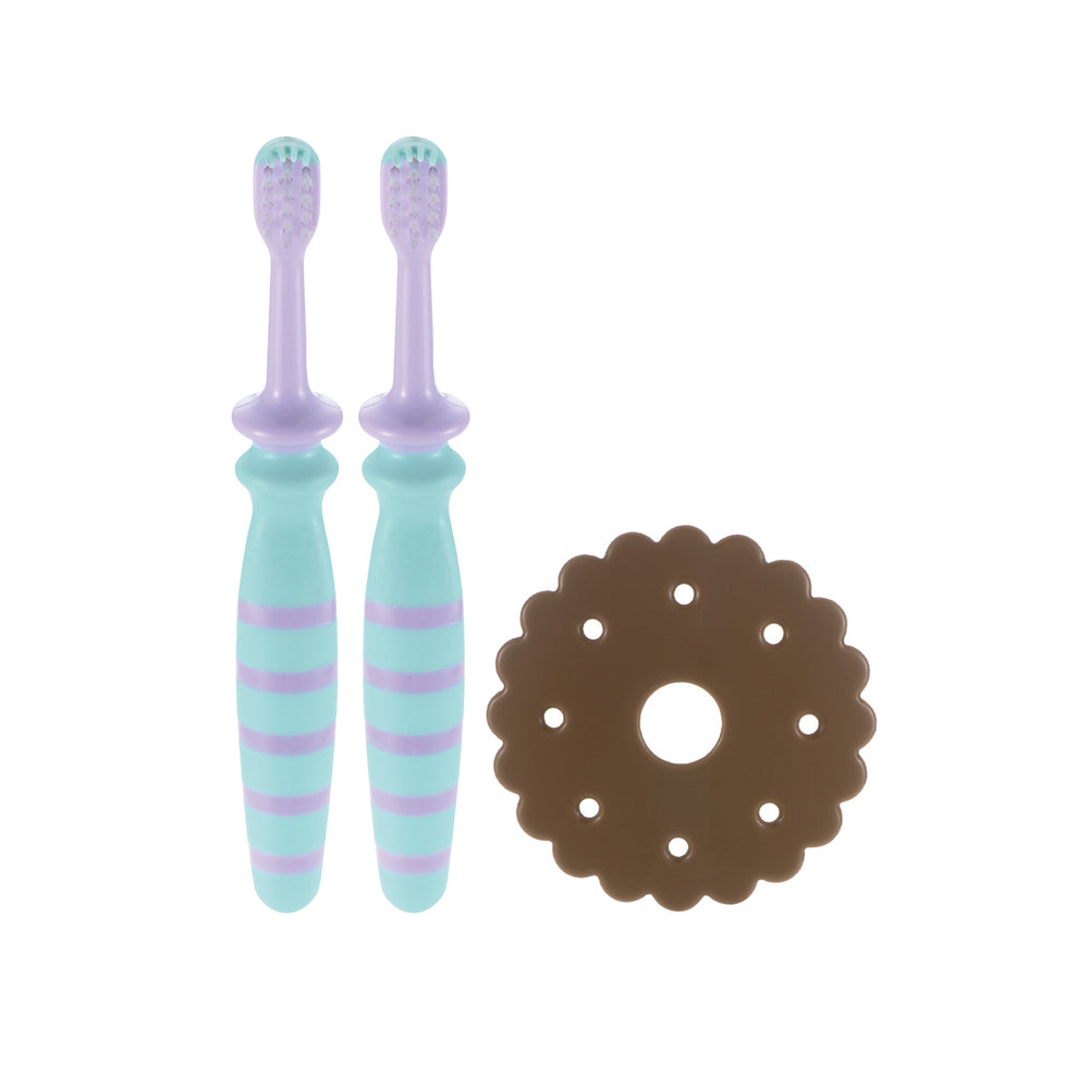 Richell Try Chopstick-Holding Baby Toothbrush, 2-Pack, 1 pc