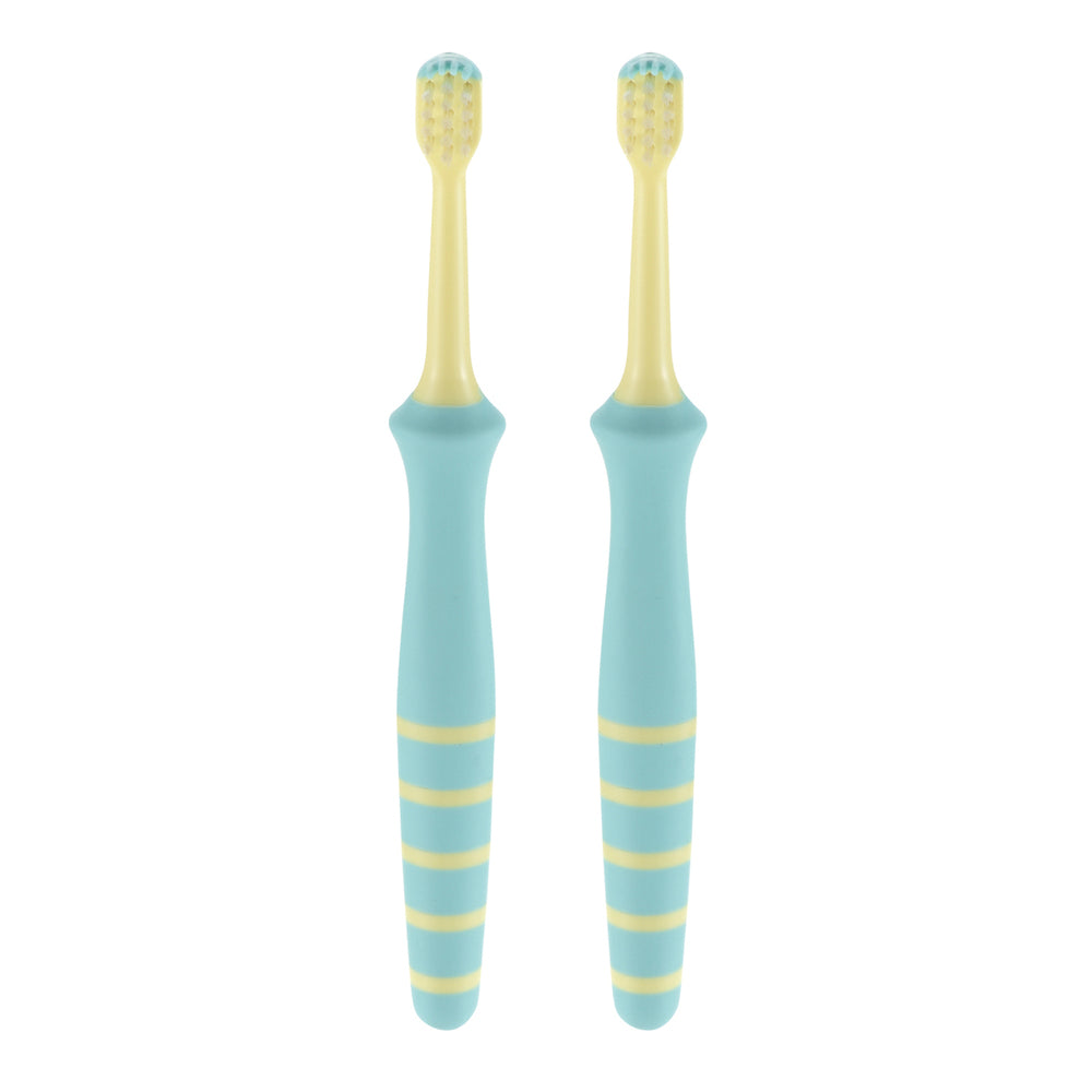 Richell Try Konbanha Mama Toothbrush for Molars, 2 Pieces, 1 pc