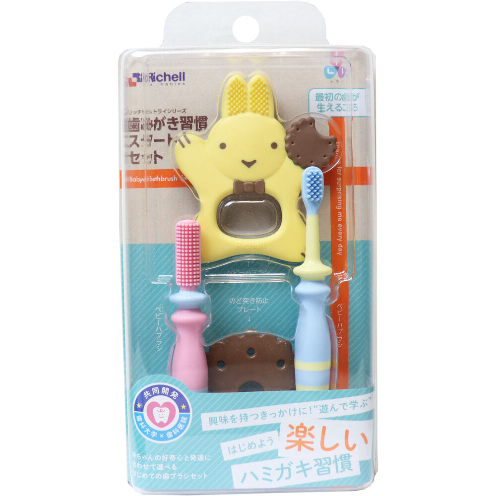 Richell Try Toothbrush Habit Starter Set 1 piece