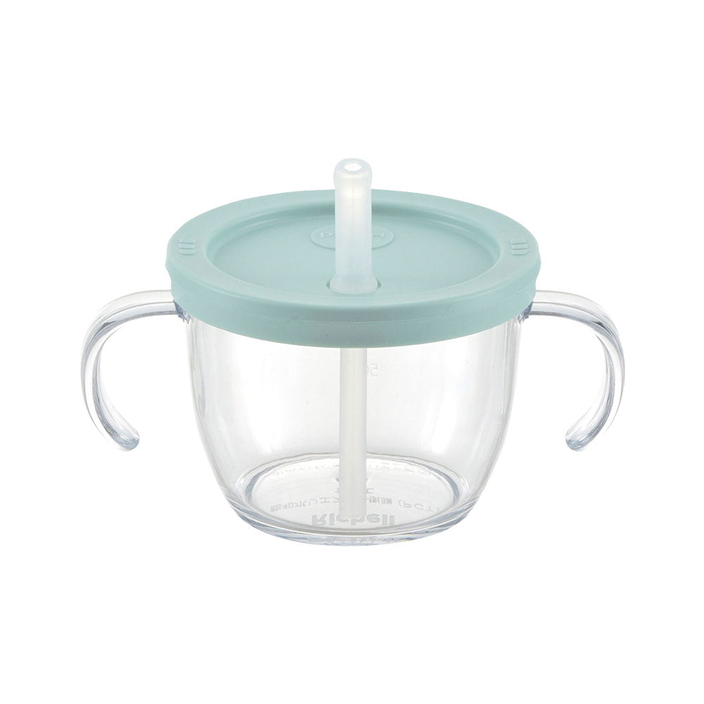 리첼 집 컵 찻잔 스트로 타입 라이트 블루 1개