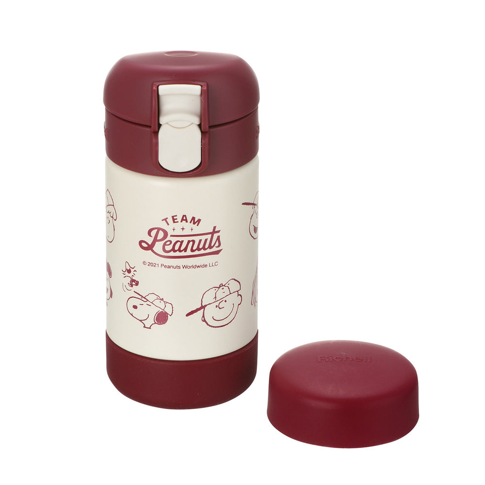 [Outlet] Richell Peanuts Collection Snoopy Stainless Steel Smart Mug Red 160 1 piece