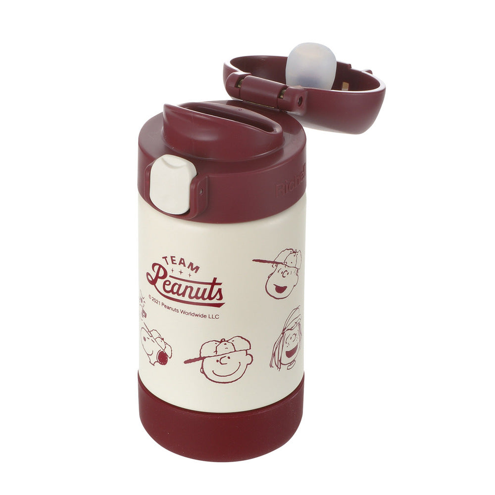 [Outlet] Richell Peanuts Collection Snoopy Stainless Steel Smart Mug Red 160 1 piece
