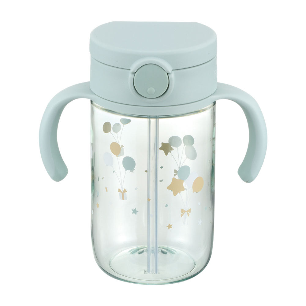 Richell Aster Outing Straw Mug 320 Light Blue 1 pc