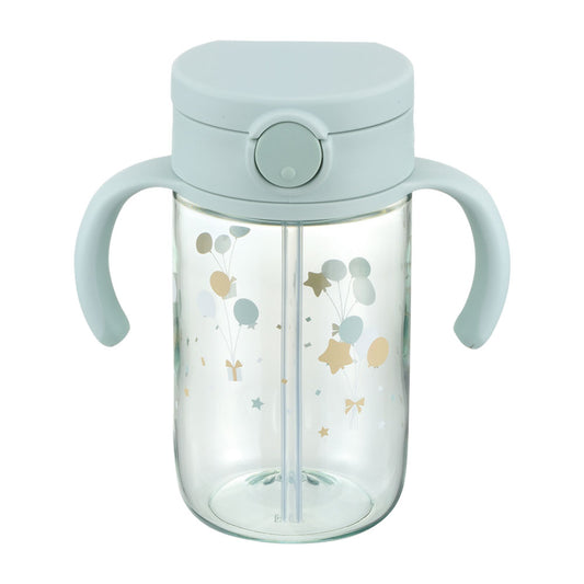 Richell Aster Outing Straw Mug 320 Light Blue 1 pc