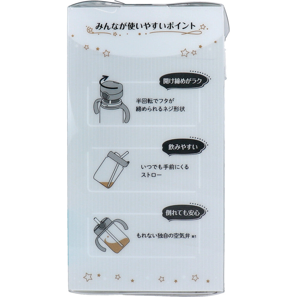 Richell Aster Outing Straw Mug 320 Light Blue 1 pc