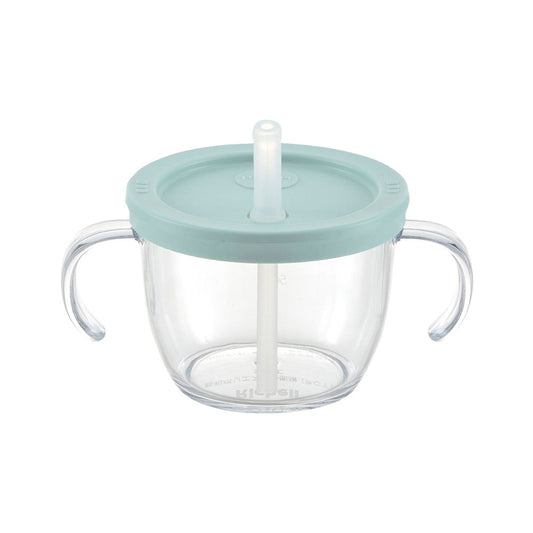Richell Aster Home Cup Mug Straw Type Light Blue 1 pc