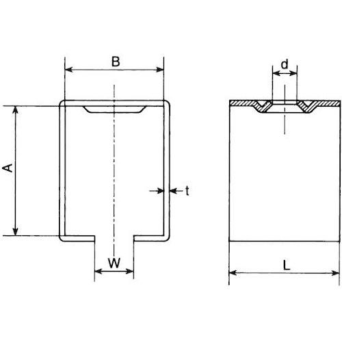 ヤボシ　ボックス受　４号　4BX　1 個